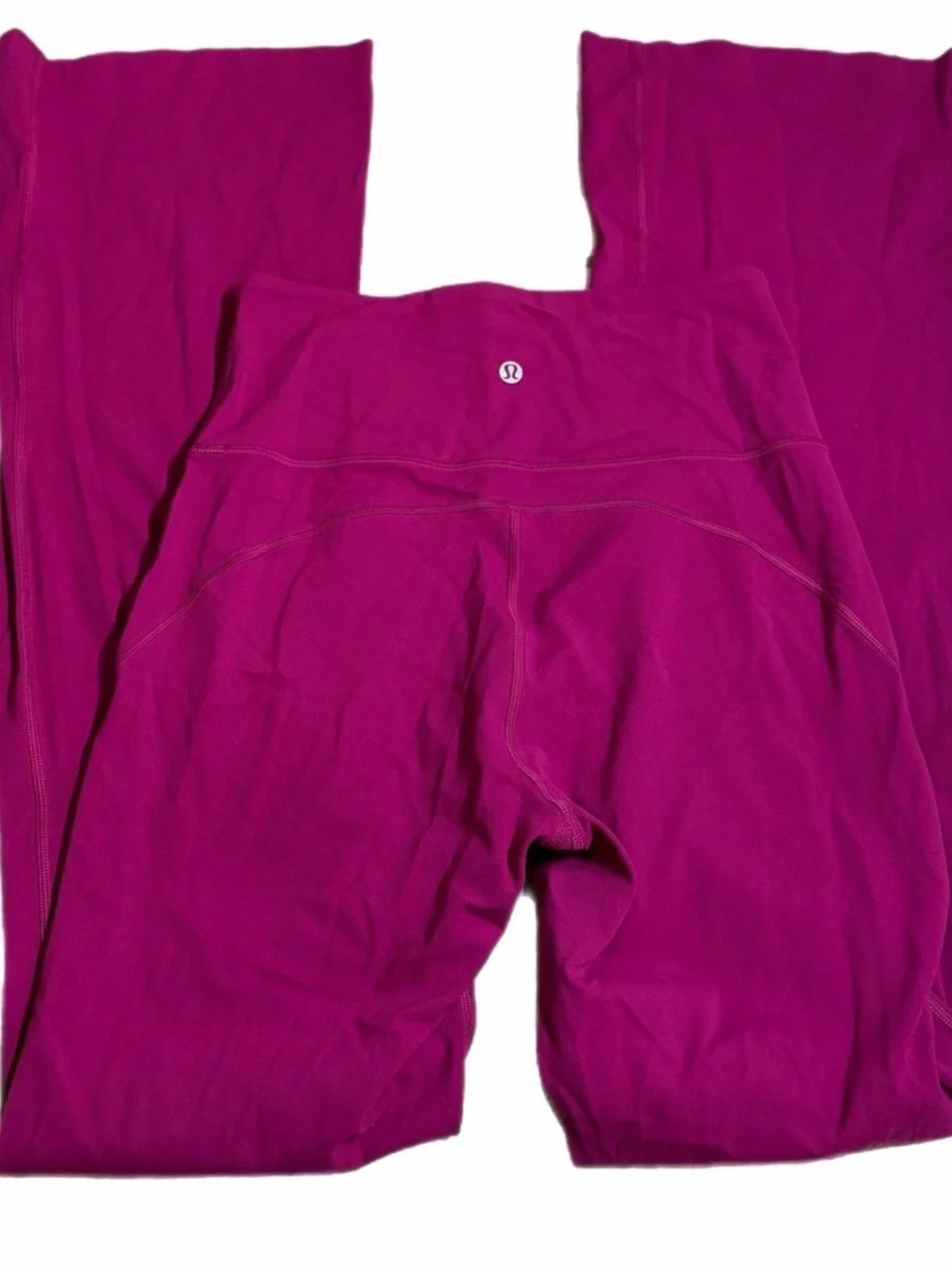 EUC Lululemon Groove Super-High-Rise Flared Pant Nulu Magenta Purple
